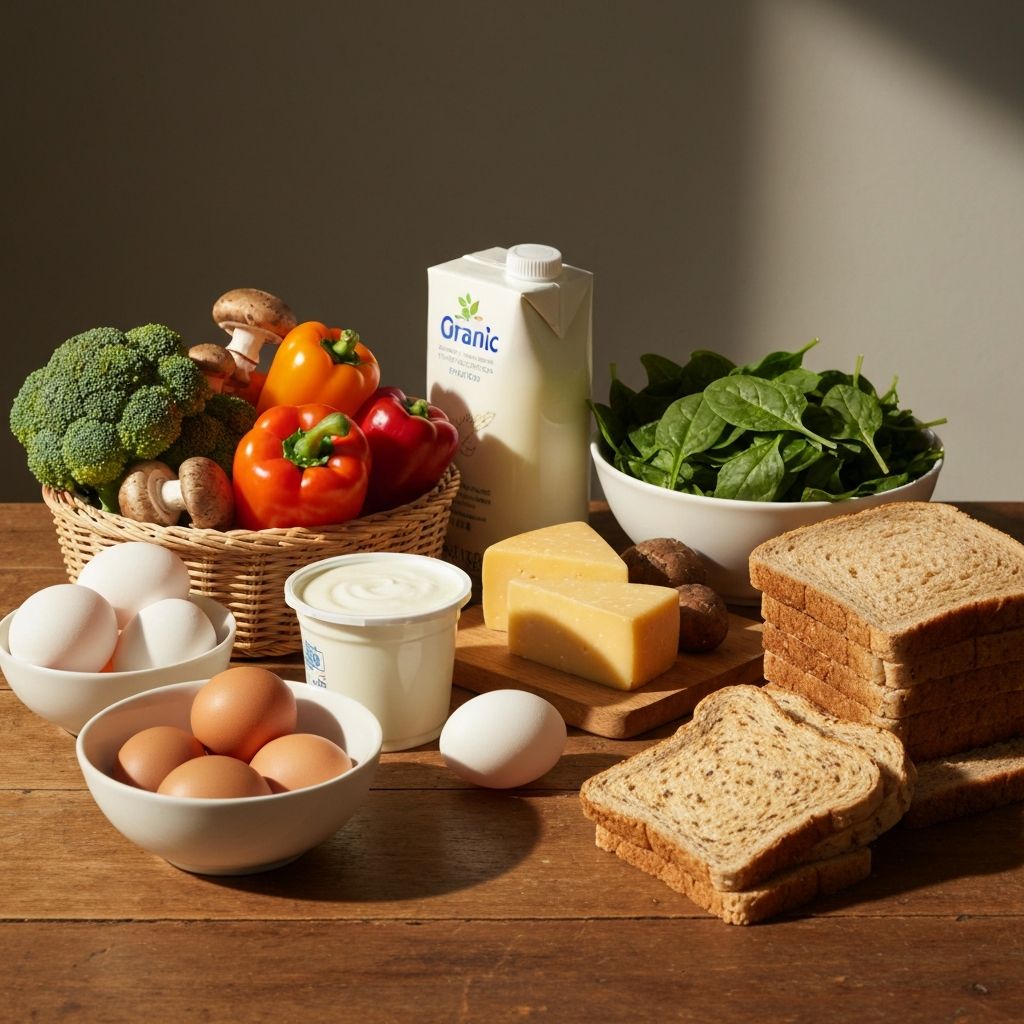 Vegetarian food selection